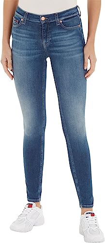 Tommy Jeans Damen Jeans Nora Skinny Fit, Blau (Denim Medium), 32W / 32L von Tommy Jeans