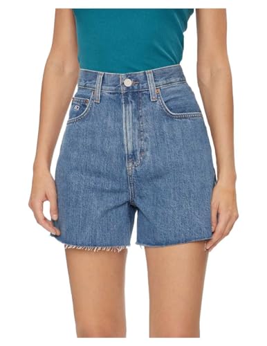 Tommy Jeans Damen Jeans Shorts Mom Short Stretch, Blau (Denim Medium), 26W von Tommy Jeans