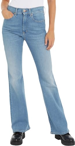 Tommy Jeans Damen Jeans Skinny Fit, Blau (Denim Light), 28W/28L von Tommy Jeans