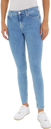 Tommy Jeans Damen Jeans Skinny Fit, Blau (Denim Medium), 29W/30L von Tommy Jeans