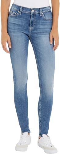 Tommy Jeans Damen Jeans Skinny Fit, Blau (Denim Medium), 33W/30L von Tommy Jeans