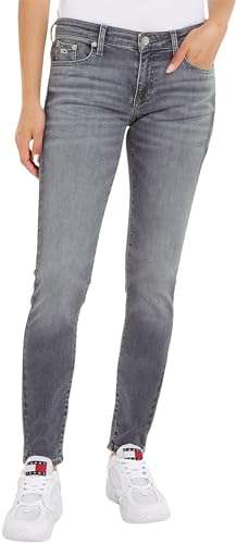 Tommy Jeans Damen Jeans Sophie CE187 Mid Waist, Schwarz (Denim Black), 31W / 34L von Tommy Jeans