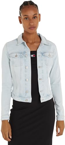 Tommy Jeans Damen Jeansjacke Vivianne Stretch, Blau (Denim Light), L von Tommy Jeans