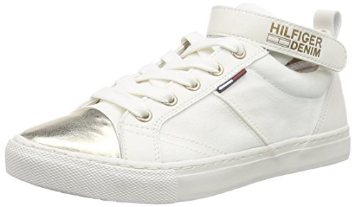 Tommy Jeans Damen L1385UCIANA 5C Sneakers, Weiß (Whisper Whiter 121) von Tommy Jeans