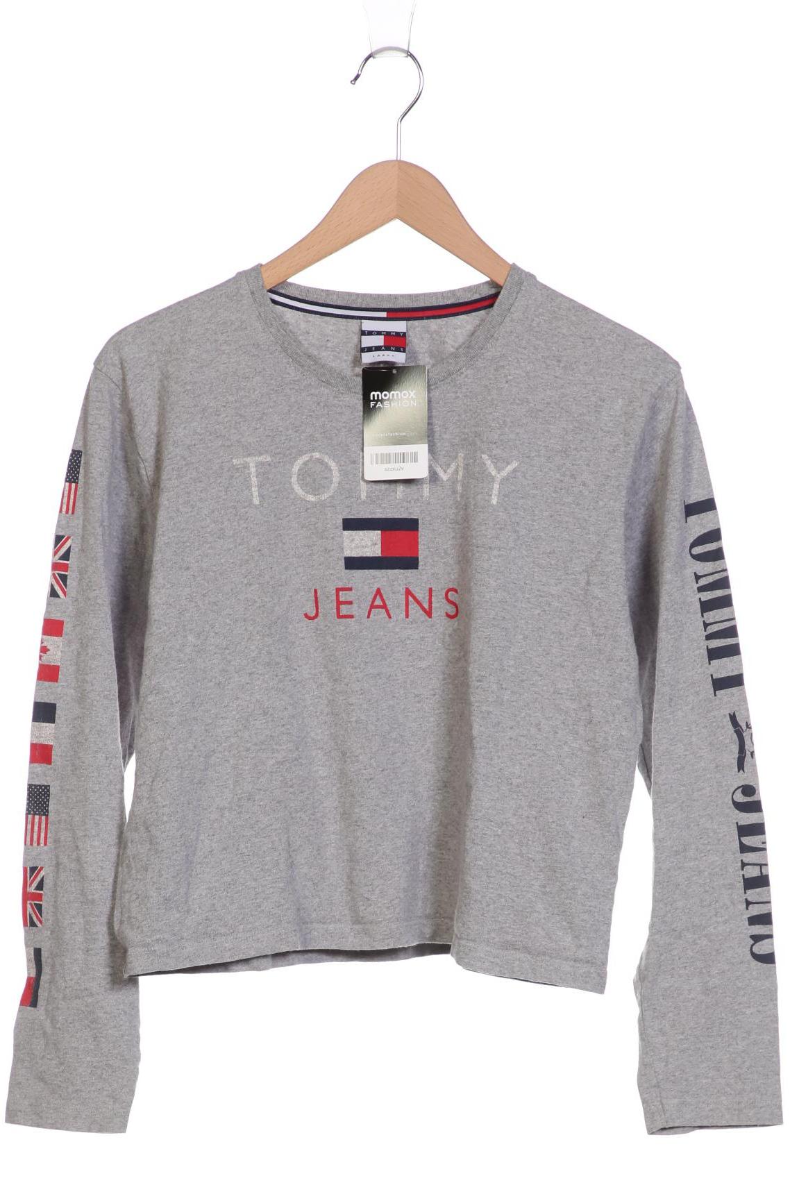 Tommy Jeans Damen Langarmshirt, grau von Tommy Jeans