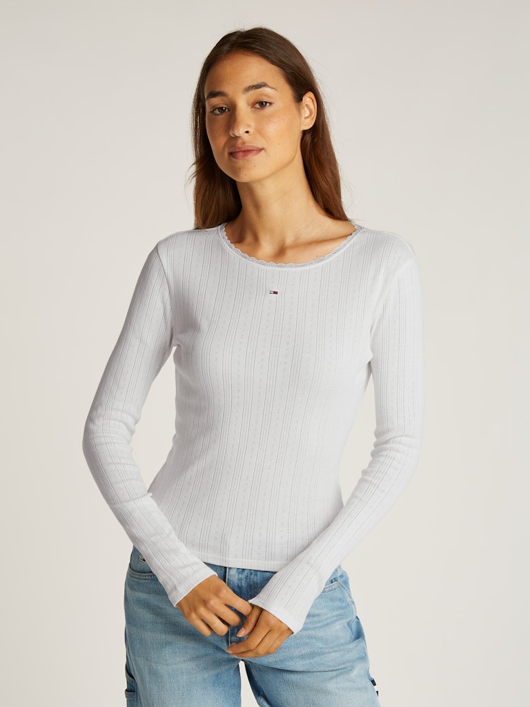 Tommy Jeans Damen Langarmshirt Dw0dw19503 von Tommy Jeans