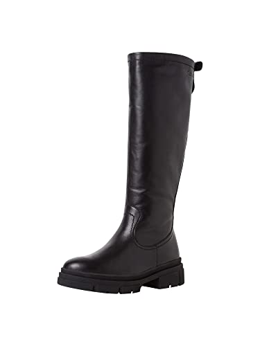 Tommy Jeans Damen Long Leather Boot EN0EN01993 Hohe Stiefel, Schwarz, 36 EU von Tommy Jeans