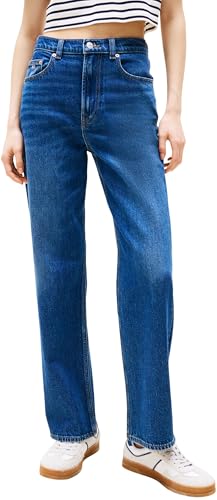 Tommy Jeans Damen Layla Hr Slim STR Bi0152 Co Dw0dw20054 Gerade, Denim (Denim Dark), 25W / 30L EU von Tommy Jeans