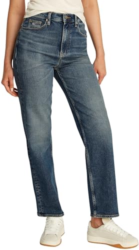 Tommy Jeans Damen Layla Hr Slim STR Bi5154 Dw0Dw20586 Gerade, Denim (Denim Dark), 34W / 30L von Tommy Jeans