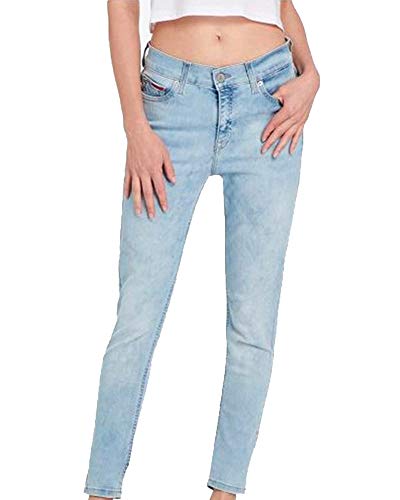 Tommy Jeans Damen MID RISE SKINNY NORA HWLT Straight Jeans, Blau (Hawaii Lt Blue Str 911), W31/L30 von Tommy Jeans