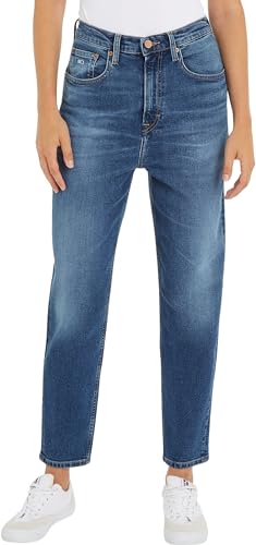 Tommy Jeans Damen MOM Jean UH TPR BH5152 DW0DW18318 Jeanshosen, Denim, 34W / 28L von Tommy Jeans