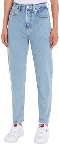 Tommy Jeans Damen Jeans Hose Slim Mom Fit, Blau (Denim Light), 29W/30L Tommy Jeans Damen Jeans Hose Slim Mom Fit, Blau (Denim Light), 29W/30L von Tommy Jeans