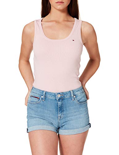 Tommy Jeans Damen MR Denim TLBS Jeans-Shorts, Tess Lb STR, NI28 von Tommy Jeans