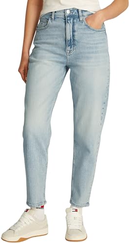 Tommy Jeans Damen Mom Jean UH TPR Bi5115 Dw0Dw20656 Zugeschnitten, Denim (Denim Ultra Light), 32W / 32L von Tommy Jeans