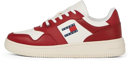 Tommy Jeans Damen Chunky Sole Sneaker Schuhe, Rot (Magma Red), 36 von Tommy Jeans