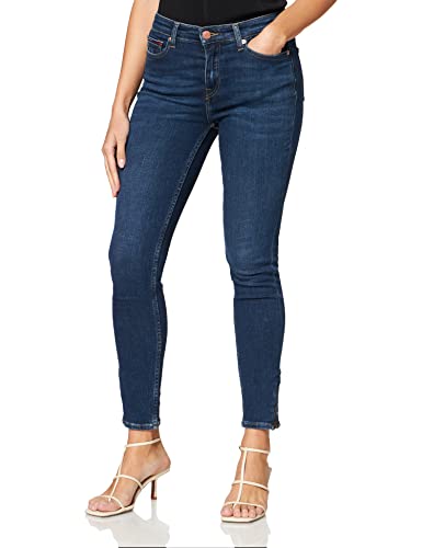 Tommy Jeans Damen Nora Mr Skny Knöchel Zp Be154 Dbst Jeans, Denim Dark, 29W / 34L von Tommy Jeans