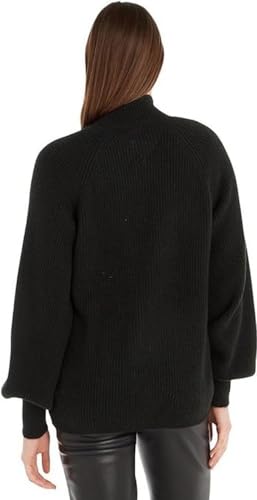 Tommy Jeans Damen Pullover Turtleneck Strickpullover, Schwarz (Black), XXS von Tommy Jeans