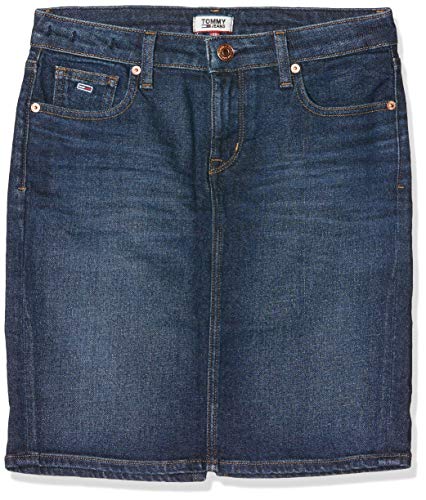Tommy_Jeans REGULAR DENIM SKIRT ACDK Kleid Damen, Blau (Denim 1bj), 34 von Tommy Jeans