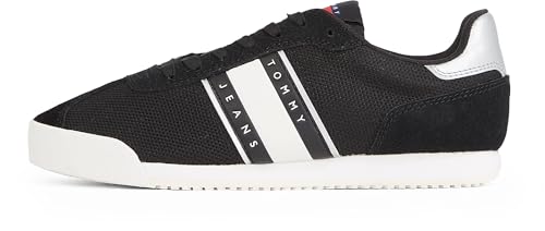 Tommy Jeans Damen Runner Sneaker Profile Low Top, Schwarz (Black), 40 von Tommy Jeans