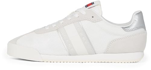 Tommy Jeans Damen Runner Sneaker Profile Low Top, Weiß (Ecru), 42 von Tommy Jeans