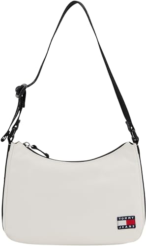 Tommy Jeans Damen Schultertasche Daily Shoulder Bag Klein, Beige (Ancient White), Einheitsgröße von Tommy Jeans