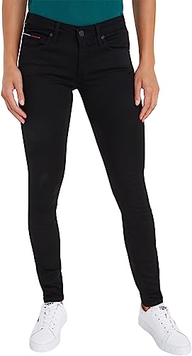 Tommy Jeans Damen Jeans Sophie Stretch, Schwarz (Staten Black Stretch), 28W / 32L von Tommy Jeans