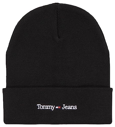Tommy Jeans Damen Strickmütze Sport Wintermütze, Schwarz (Black), Onesize von Tommy Jeans