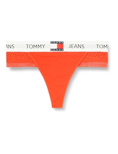 Tommy Jeans Damen String Heritage Thong Tanga, Rot (Hot Heat), XL von Tommy Jeans