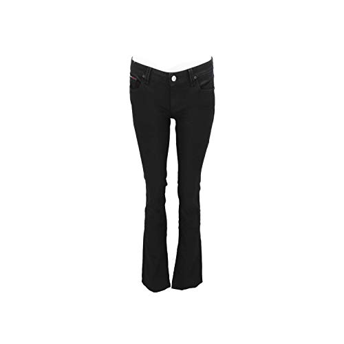 Tommy Jeans Damen Suzzy Straight Jeans, Schwarz (Chicago Coated), W25/L32 von Tommy Jeans