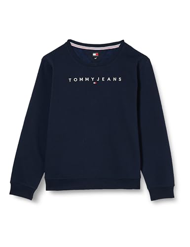 Tommy Jeans Damen TJW REG LINEAR CREW EXT DW0DW17323, Blue (Dark Night Navy), 3XL von Tommy Jeans