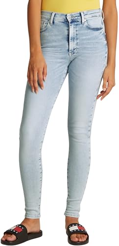 Tommy Jeans Damen Sylvia HGH Skn Bi1213 Dw0dw20025 Skinny, Denim (Denim Ultra Light), 26W / 32L EU von Tommy Jeans