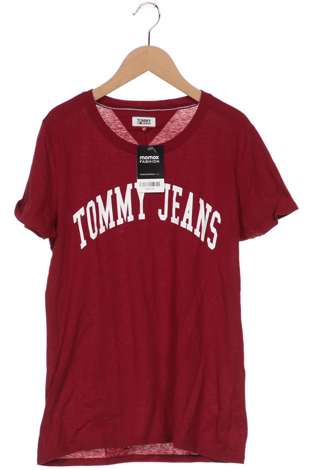 Tommy Jeans Damen T-Shirt, bordeaux, Gr. 38 von Tommy Jeans