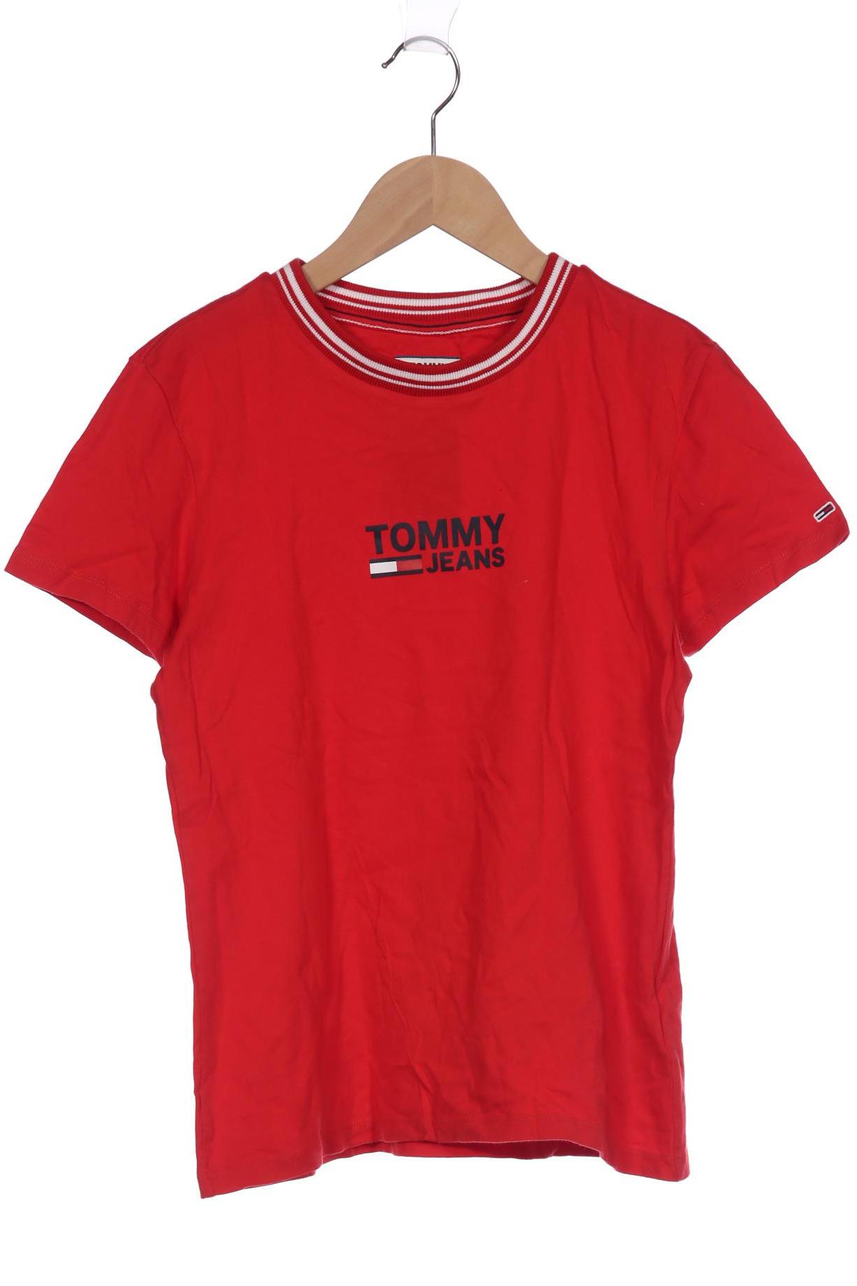 Tommy Jeans Damen T-Shirt, rot, Gr. 34 von Tommy Jeans