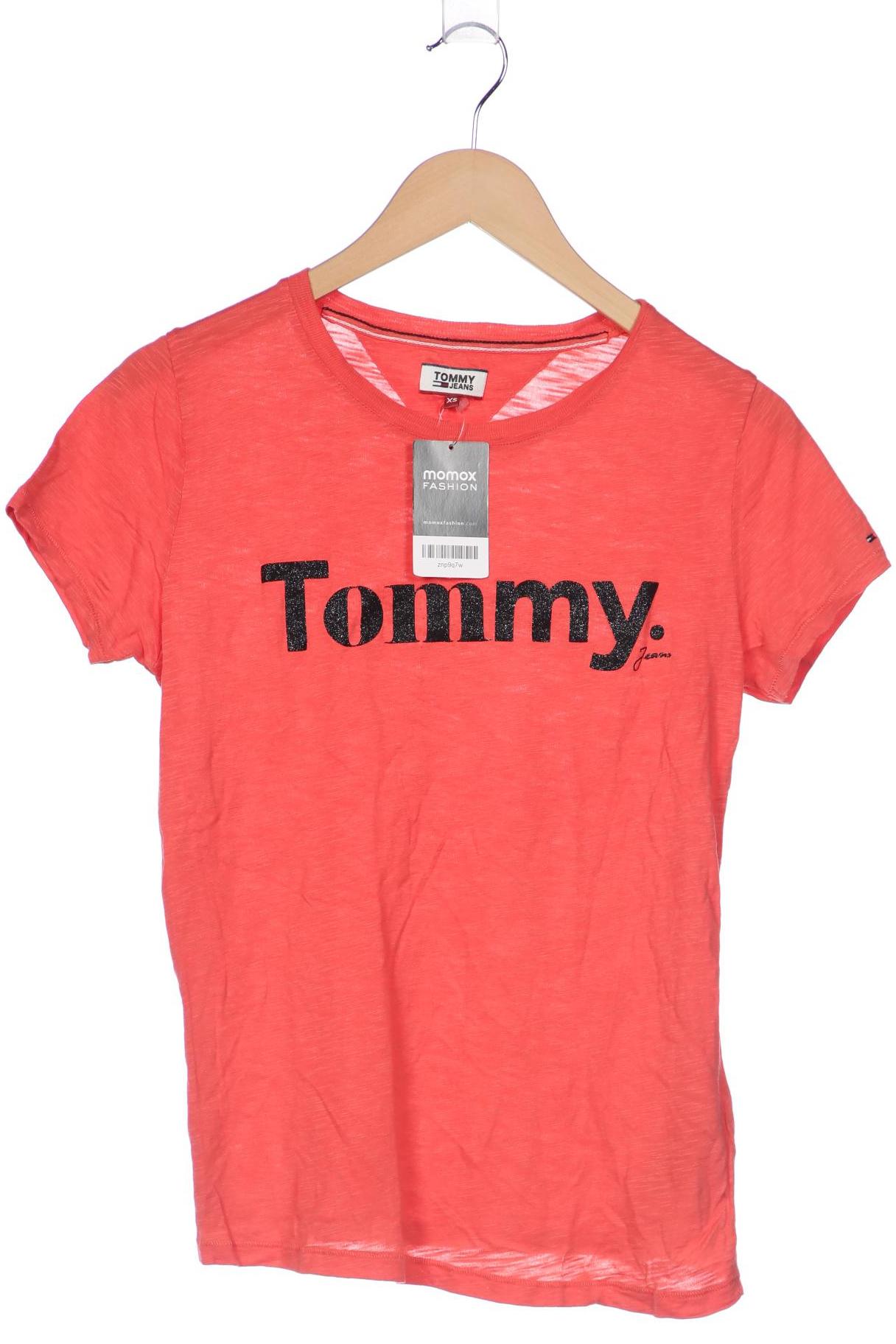 Tommy Jeans Damen T-Shirt, rot, Gr. 34 von Tommy Jeans