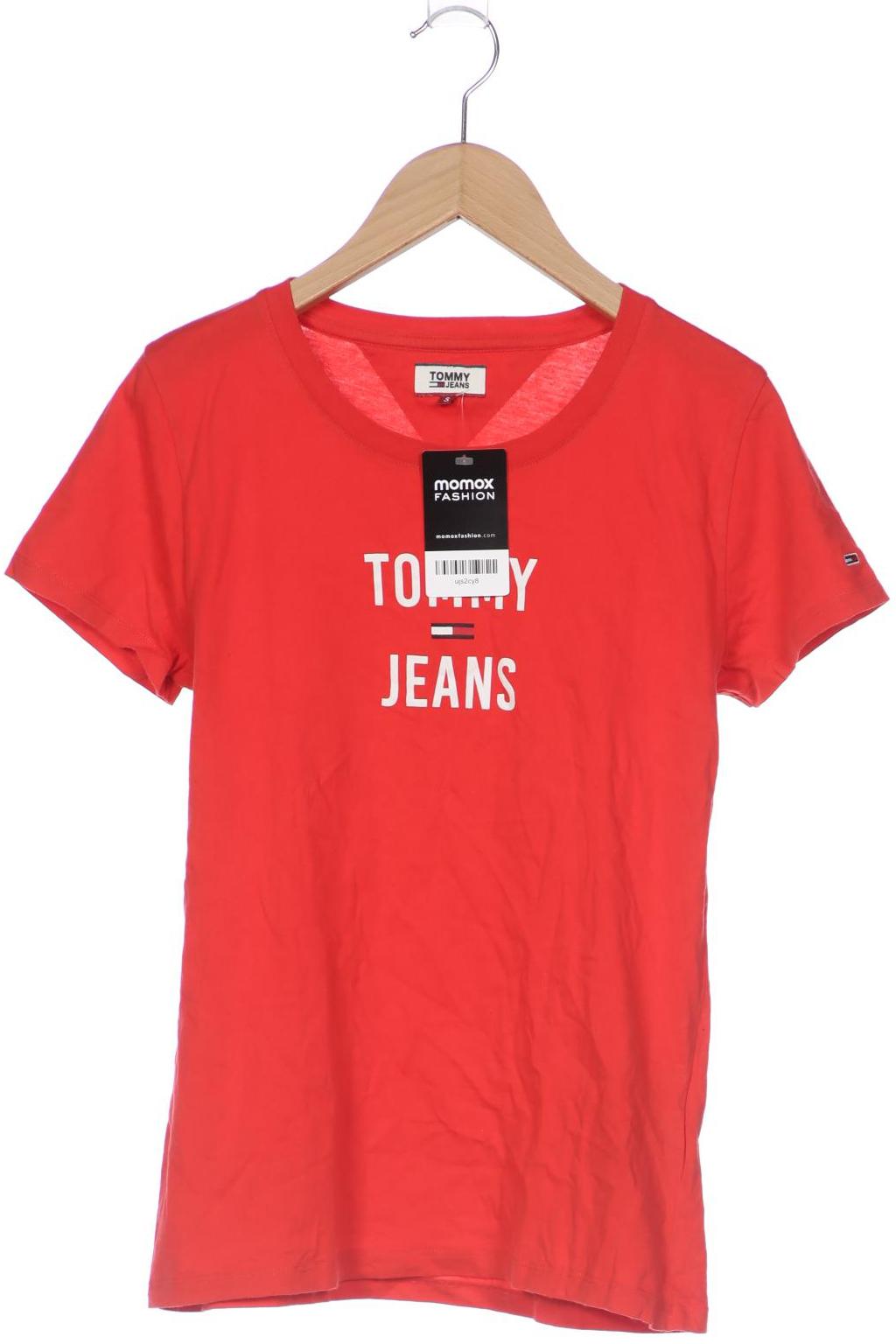 Tommy Jeans Damen T-Shirt, rot, Gr. 36 von Tommy Jeans