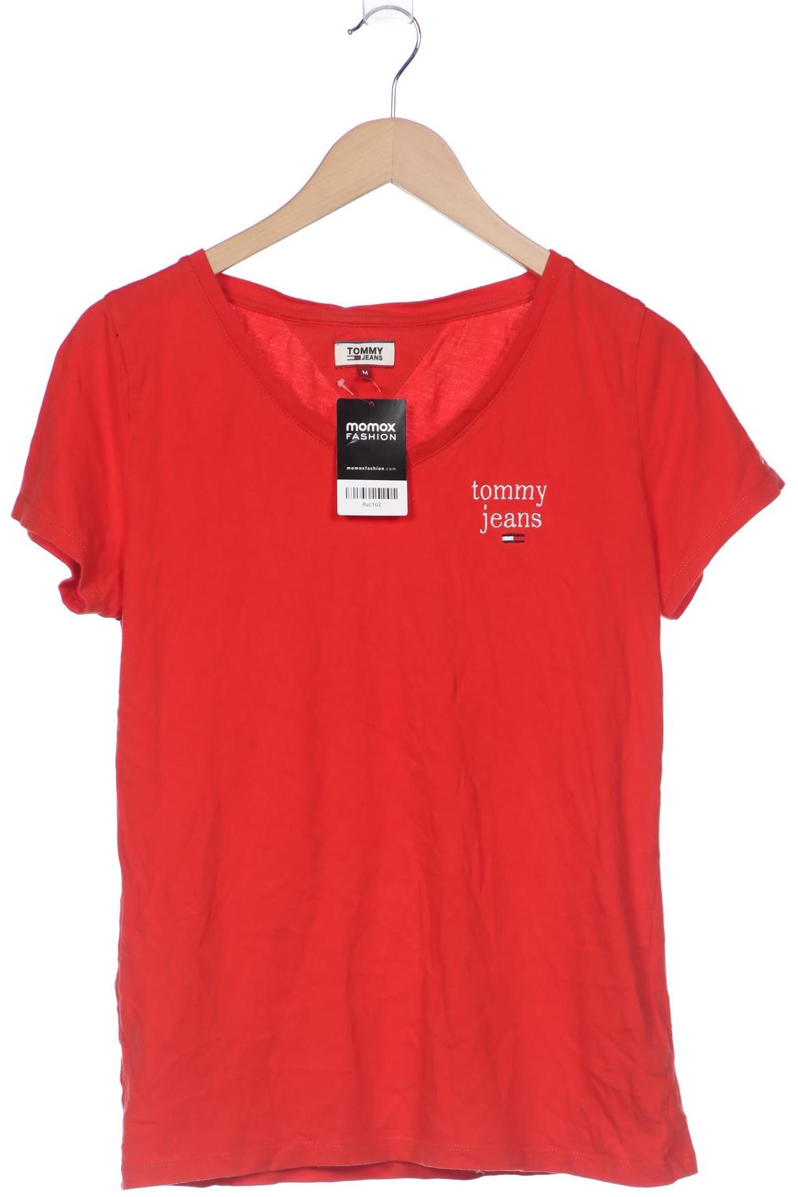 Tommy Jeans Damen T-Shirt, rot, Gr. 38 von Tommy Jeans