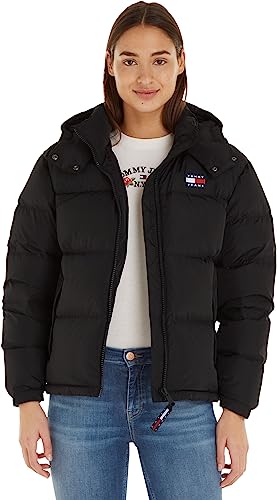 Tommy Jeans Damen Daunenjacke Alaska Puffer Winter, Schwarz (Black), L von Tommy Hilfiger