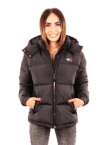 Tommy Jeans Damen Daunenjacke Alaska Puffer Winter, Schwarz (Black), XS von Tommy Hilfiger