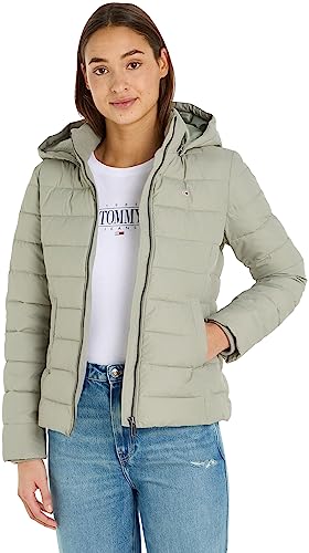 Tommy Jeans Damen Jacke Basic Übergangsjacke, Mehrfarbig (Faded Willow), L von Tommy Jeans