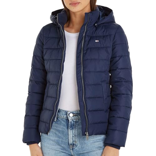 Tommy Hilfiger Jeans Damen Jacke Basic Übergangsjacke, Blau (Twilight Navy), XS von Tommy Jeans