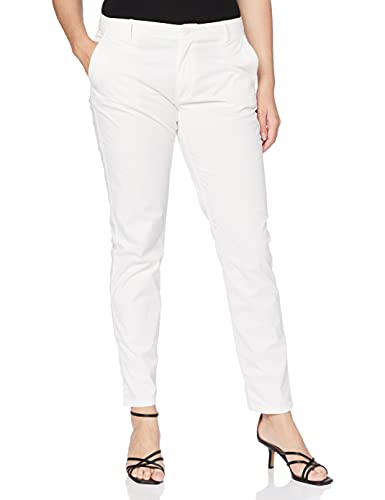 Tommy Jeans Damen TJW ESSENTIAL CHINO Straight Leg Hose, Weiß (Classic White 100), W30/L34 von Tommy Jeans