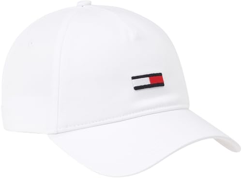 Tommy Jeans Damen Cap Flag Basecap, Weiß (White), Einheitsgröße von Tommy Jeans