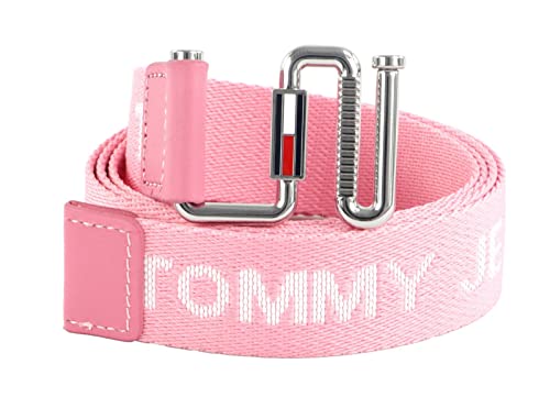 Tommy Jeans Damen TJW Essential Webbing Belt Gürtel, Fresh Pink, 95 cm von Tommy Jeans