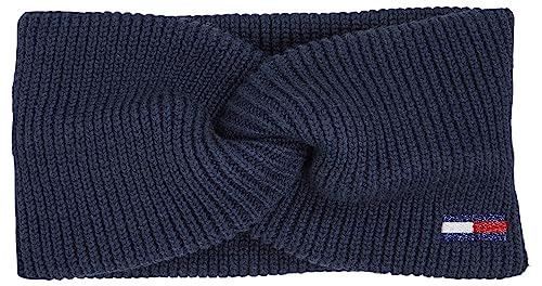 Tommy Jeans Damen TJW Flag Headband AW0AW15475 Gestrickte Mütze, Blau, OS von Tommy Jeans