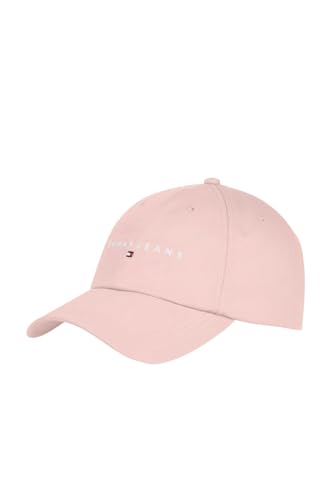Tommy Jeans Damen TJW LINEAR Logo 6 Panel Cap AW0AW16868 Verschluss, BEIGE (Delicate Pink), OS von Tommy Jeans