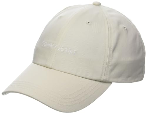 Tommy Jeans Damen TJW LINEAR Logo Cap AW0AW15845 Kappe, Beige, OS von Tommy Jeans