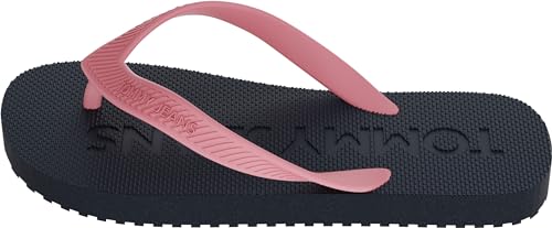 Tommy Jeans Damen Flip Flops Logo Zehentrenner, Rosa (Tickled Pink), 38 von Tommy Jeans