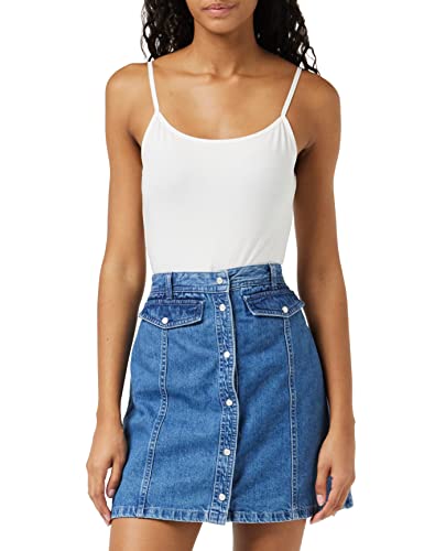 Tommy Jeans Damen TJW Denim Mini Skirt DW0DW14551 Gerade Röcke, S von Tommy Jeans