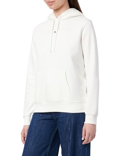 Tommy Jeans Damen Tjw Reg Tonal Linear Hoodie EXT Dw0Dw20304 Kapuzenpullover, White (Ecru), XS von Tommy Jeans