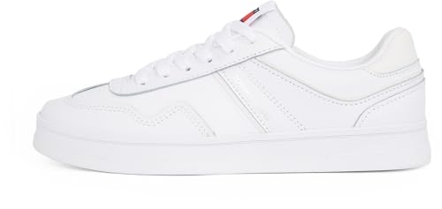 Tommy Jeans Damen Low Profile Sneaker Greenwich Leather Elegant, Weiß (White), 40 von Tommy Jeans